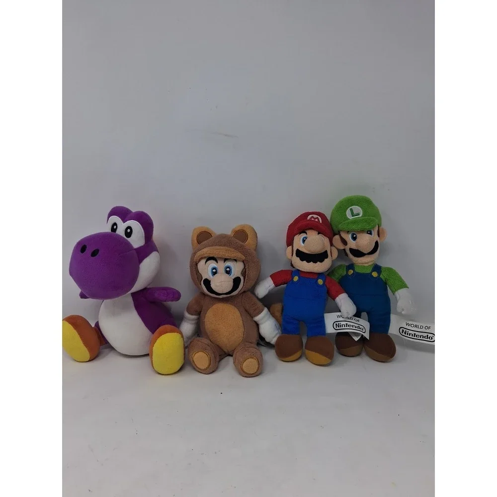 Super Mario And World Of Nintendo Lot Of 4 Plushes
